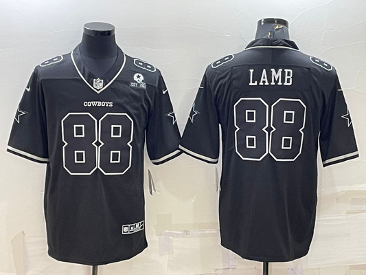 Men's Dallas Cowboys CeeDee Lamb #88 Black Alternate Team Game Jerseys