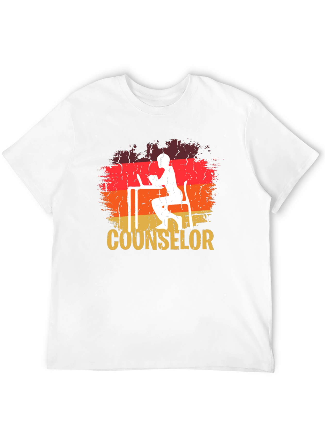 Counselor Retro Graphic Tee - Black Cotton T-Shirt