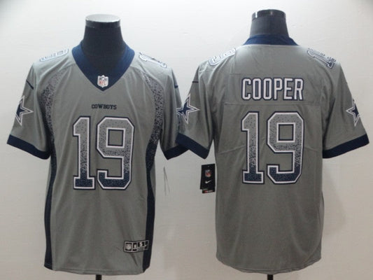 Men's Dallas Cowboys Amari Cooper #19 Gray Game Player Jerseys
