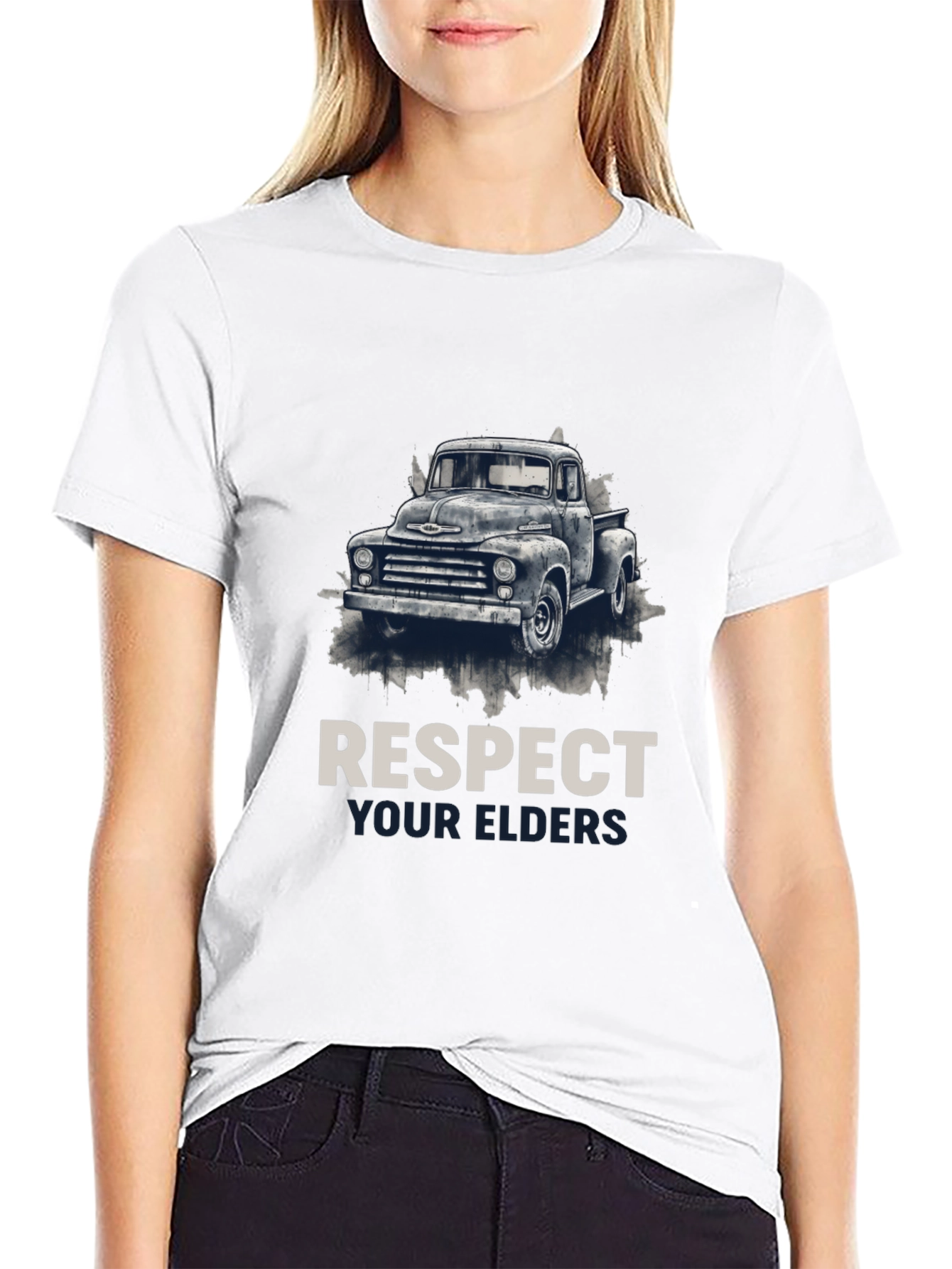 Respect Your Elders Truck Graphic Tee