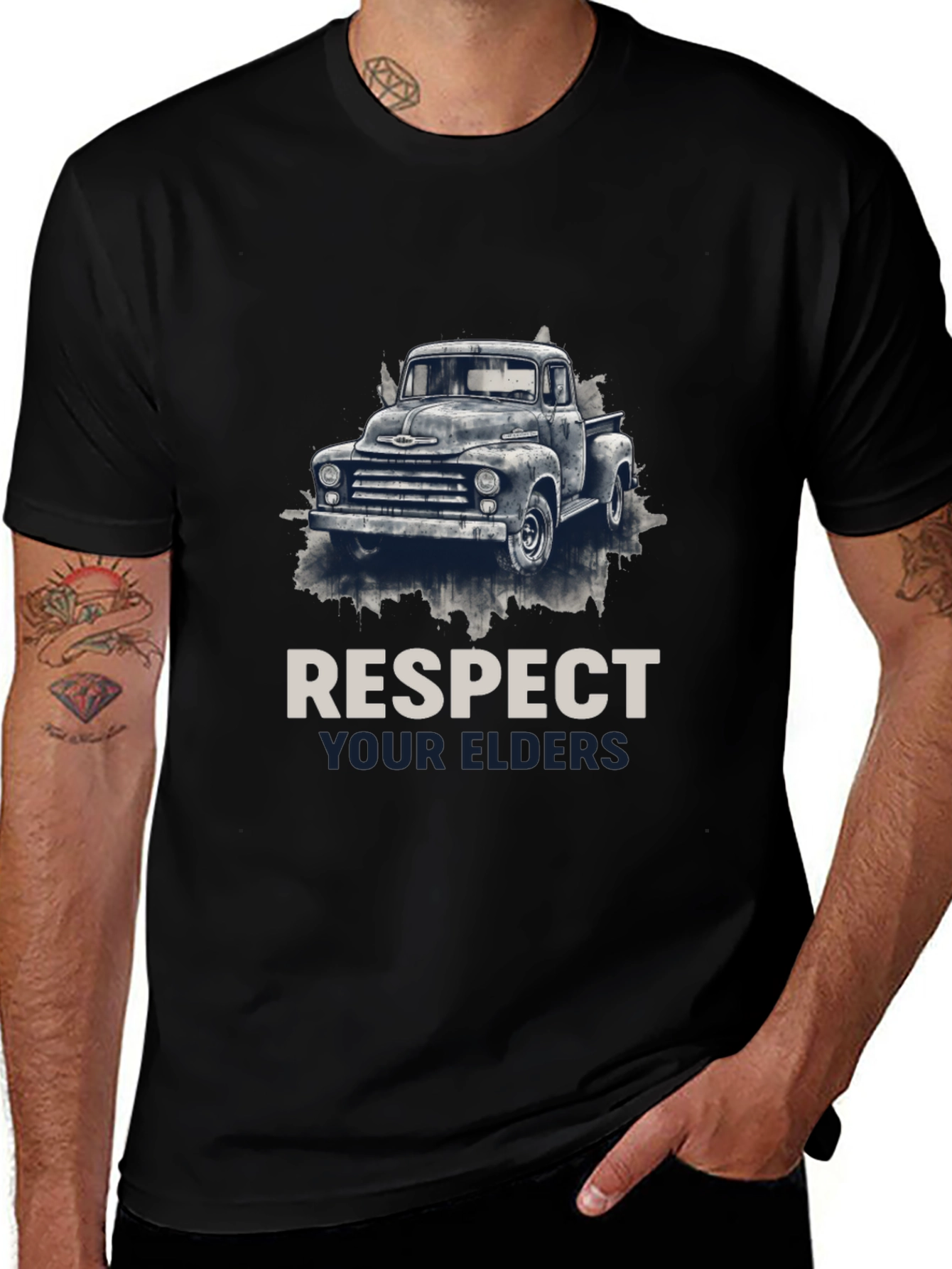 Respect Your Elders Truck Graphic Tee