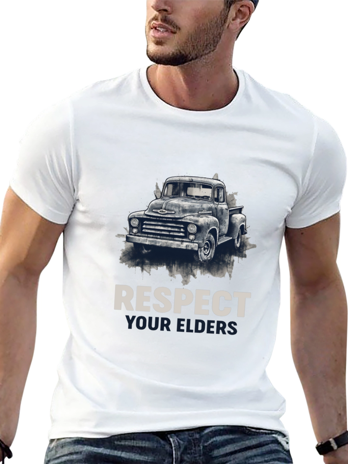 Respect Your Elders Truck Graphic Tee