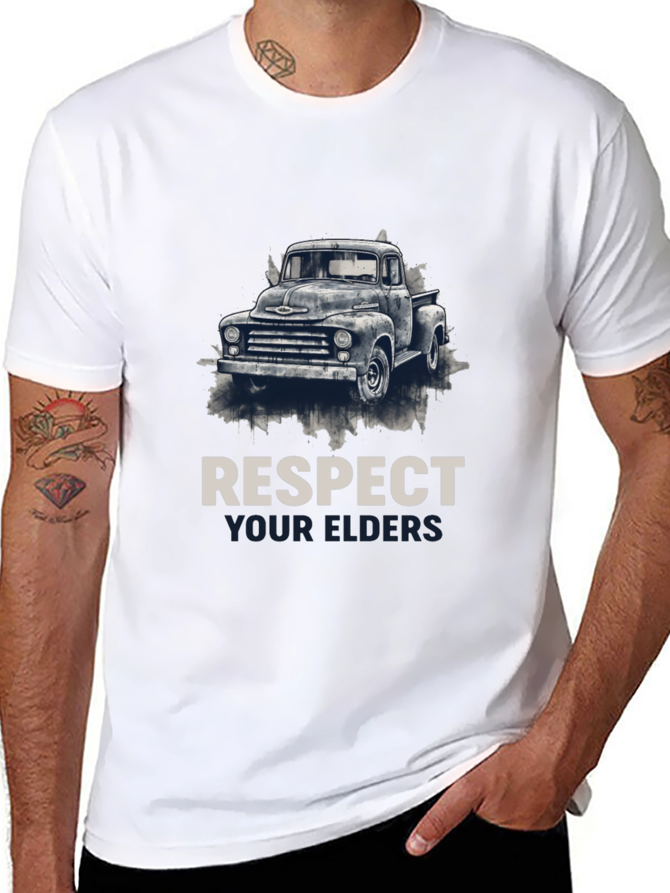 Respect Your Elders Truck Graphic Tee