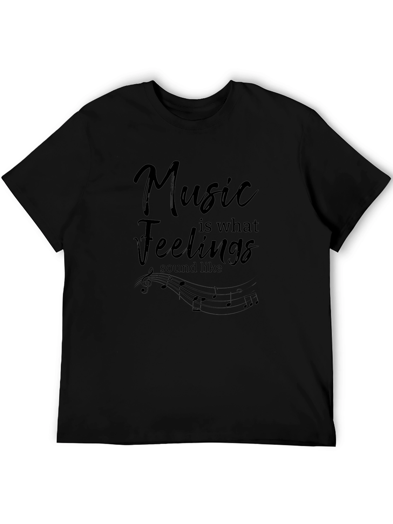 Music is Feelings T-Shirt - Stylish Tee