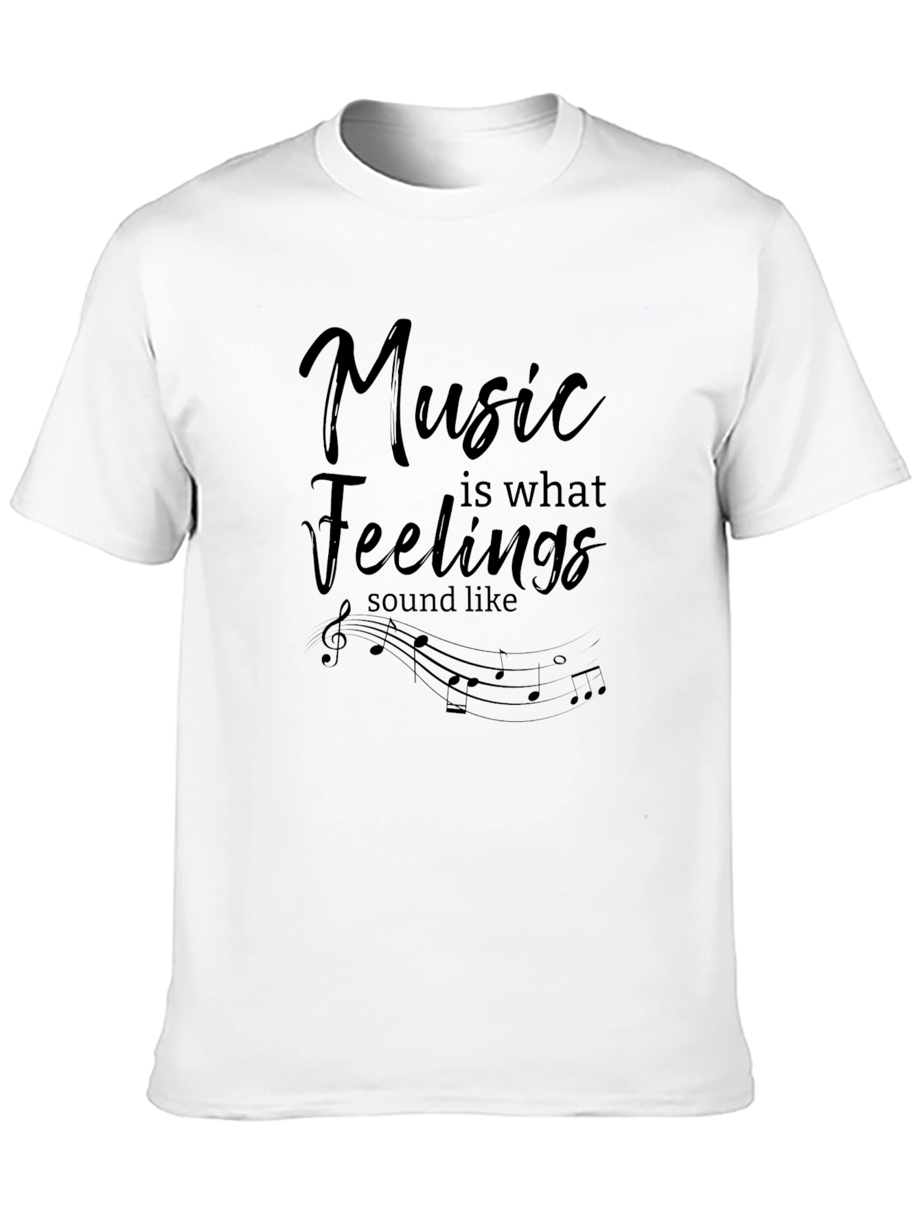 Music is Feelings T-Shirt - Stylish Tee