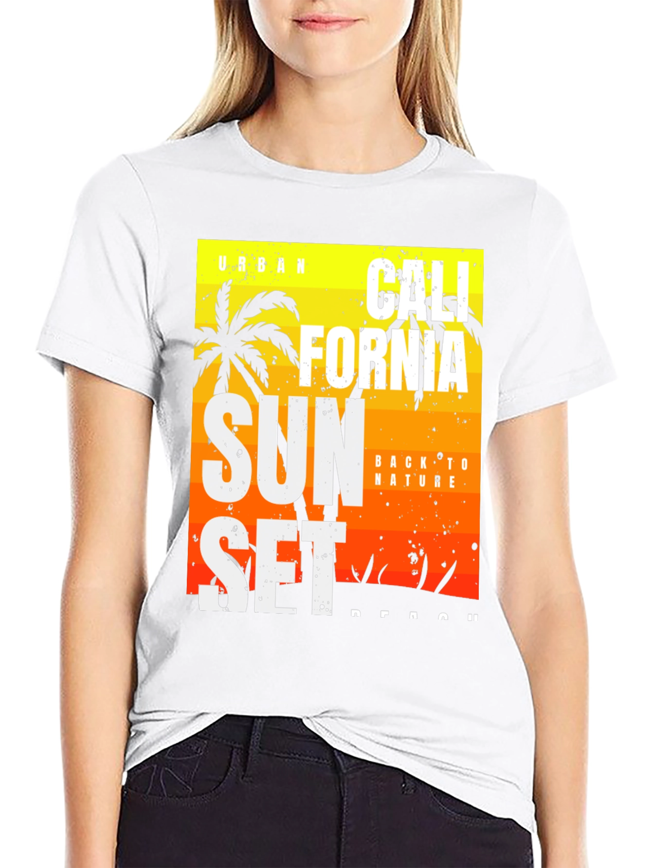 California Sunset Graphic Tee - Black