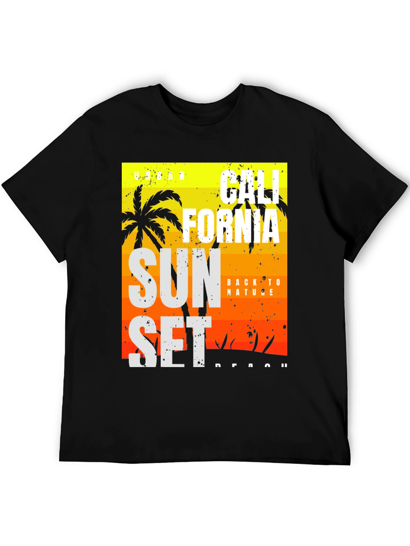 California Sunset Graphic Tee - Black