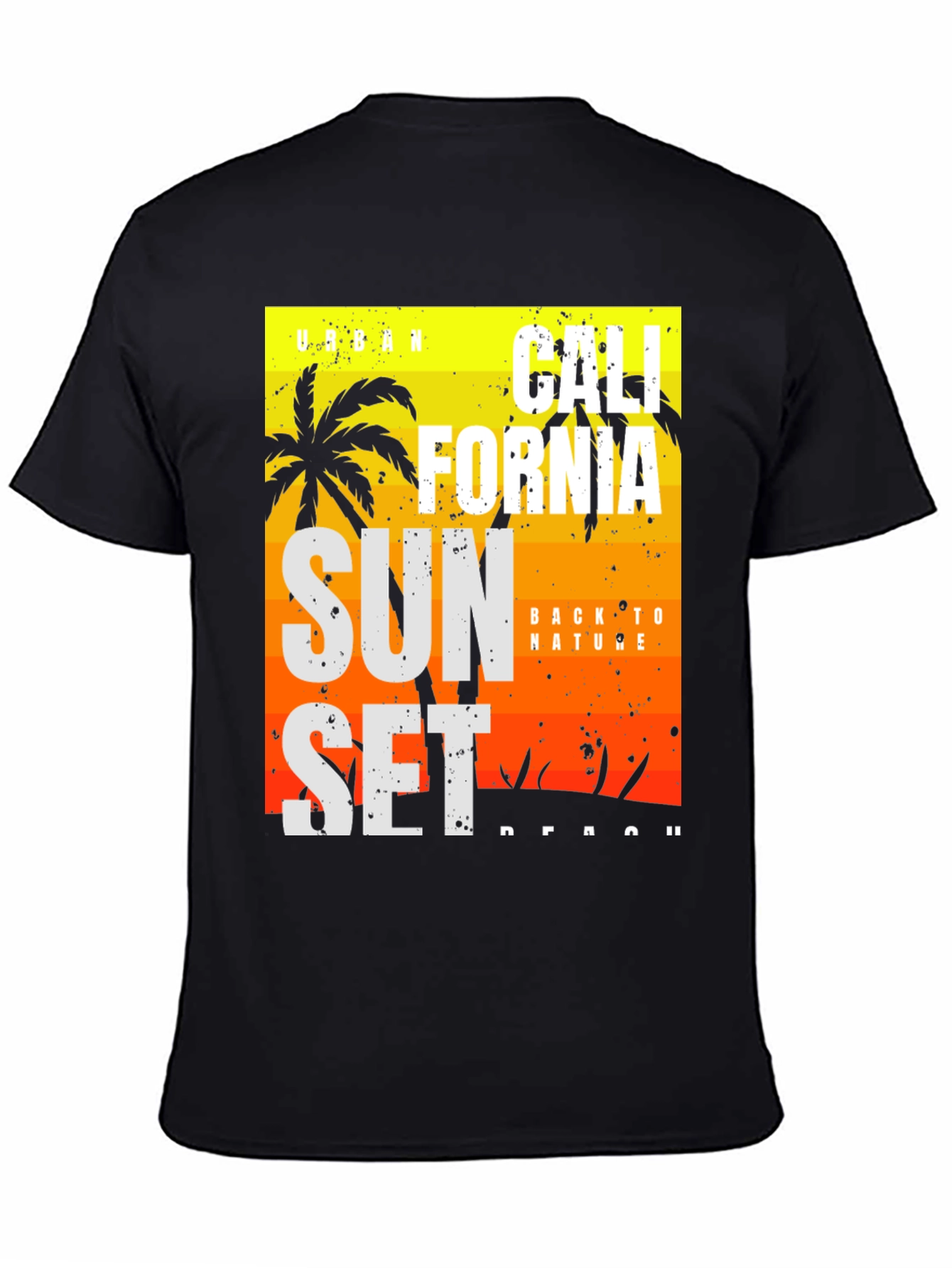 California Sunset Graphic Tee - Black