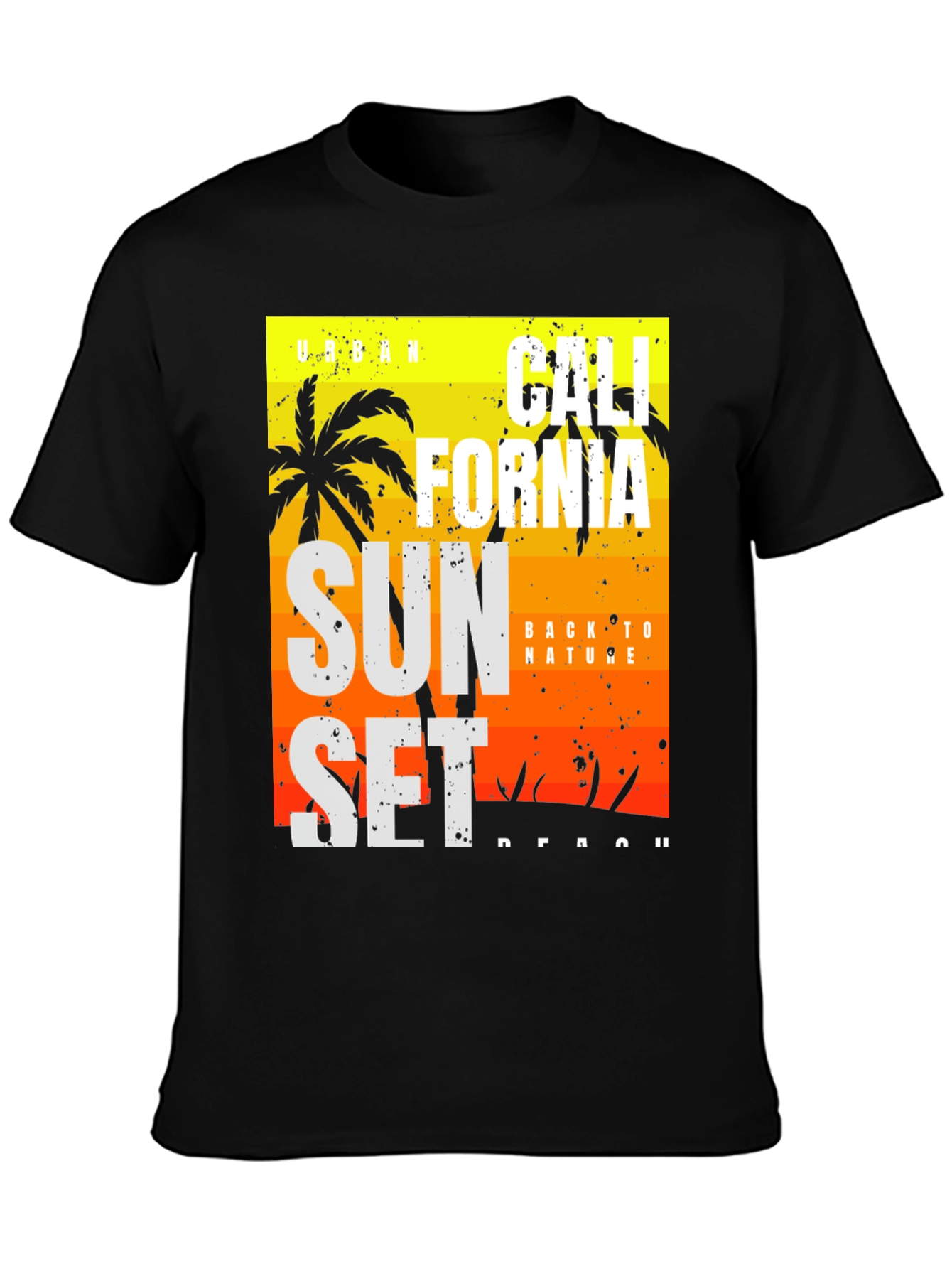 California Sunset Graphic Tee - Black