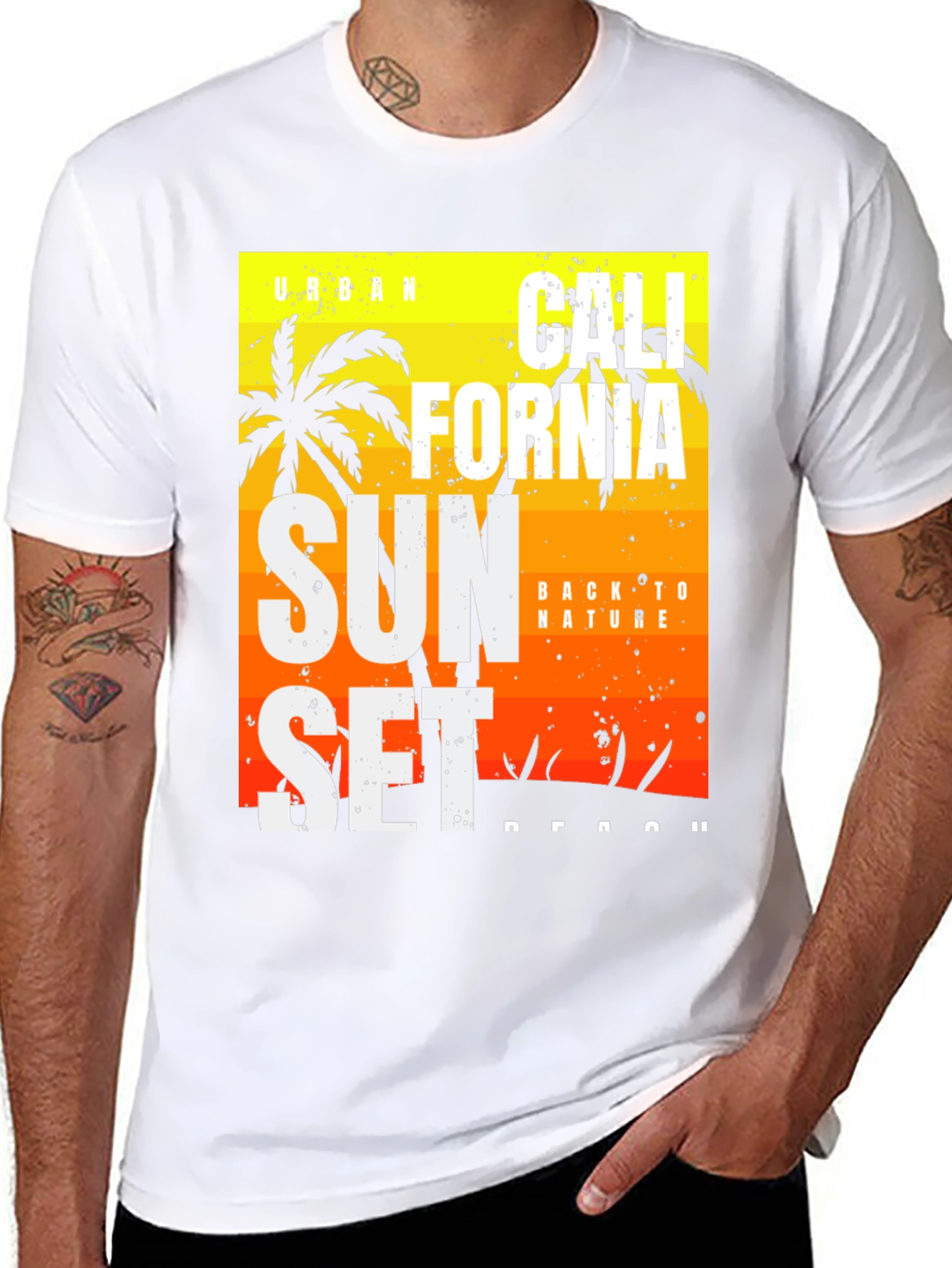 California Sunset Graphic Tee - Black