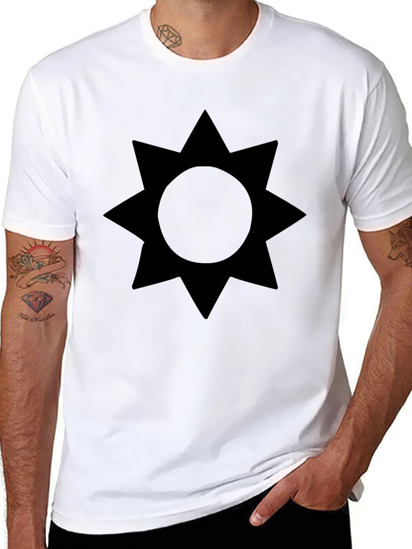 Black Star Graphic Tee - Modern Style