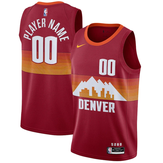 Men's Denver Nuggets Swingman Player Custom Jerseys -City Edition