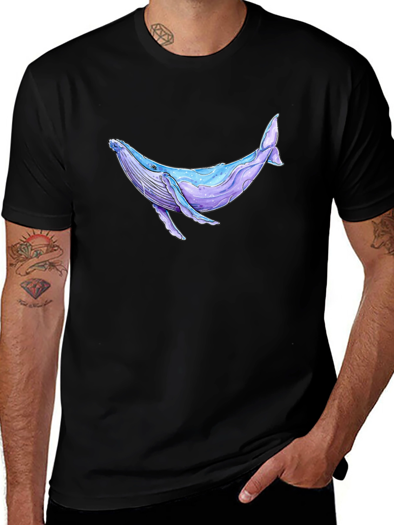 Whale Graphic Tee - Casual Comfort