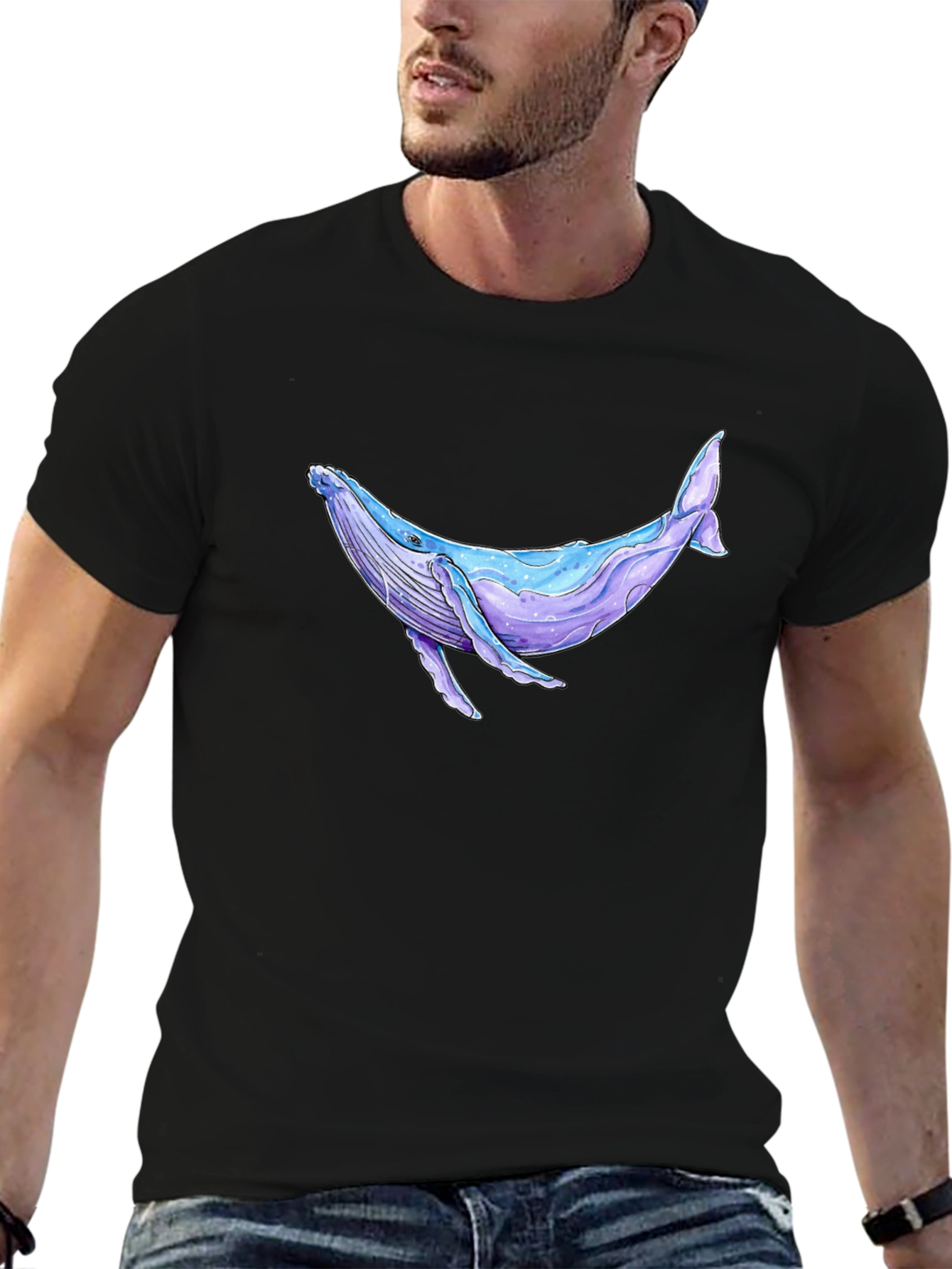 Whale Graphic Tee - Casual Comfort