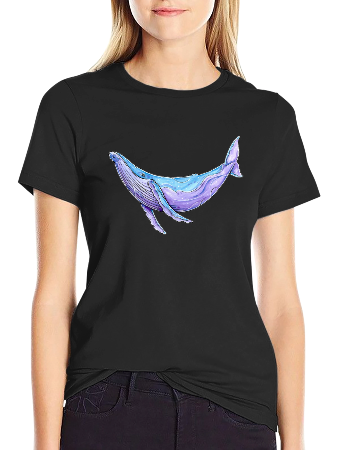 Whale Graphic Tee - Casual Comfort