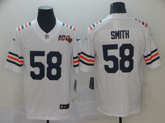 Men's Chicago Bears Roquan Smith #58 White Game Jerseys