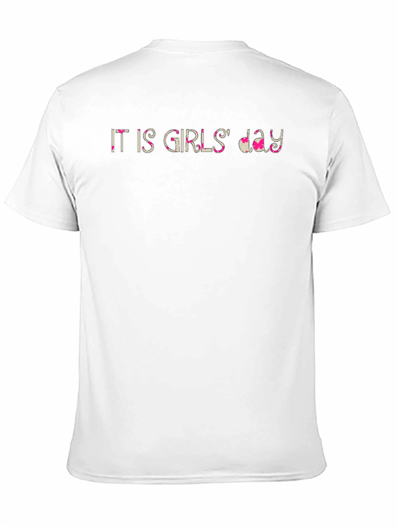 It Is Girls Day Printed Black T-Shirt