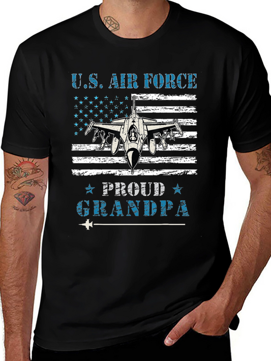 U.S. Air Force Proud Grandpa Graphic T-Shirt