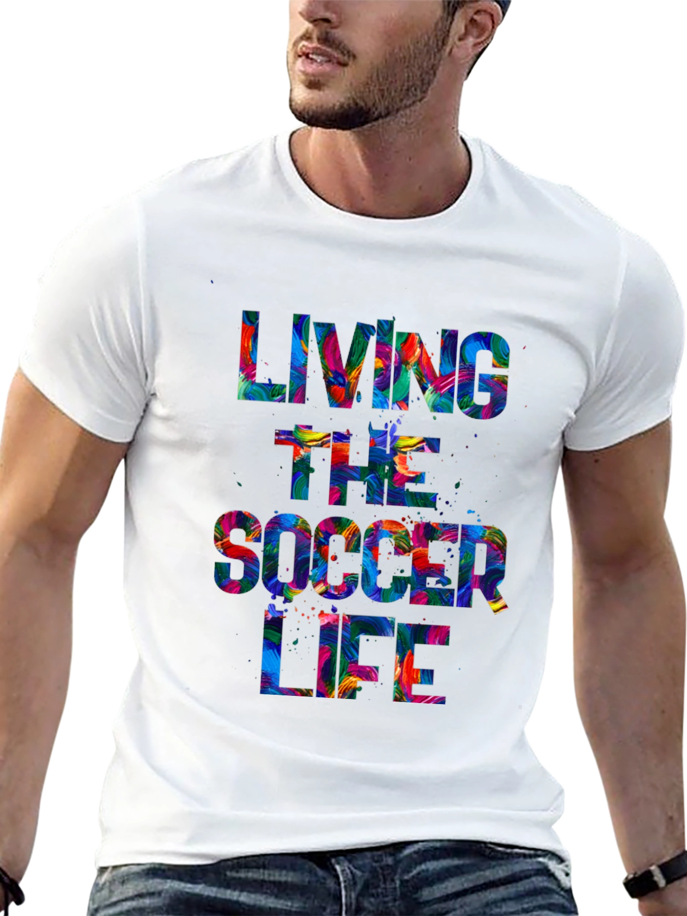 Living the Soccer Life Graphic Tee