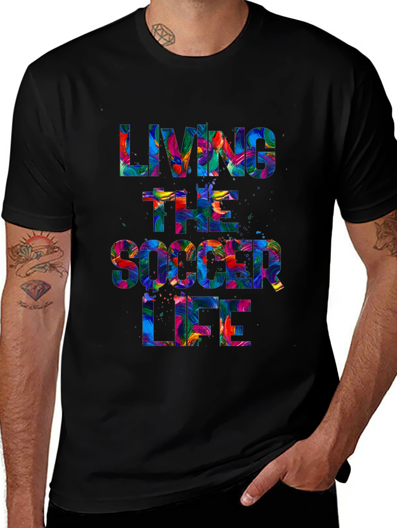 Living the Soccer Life Graphic Tee