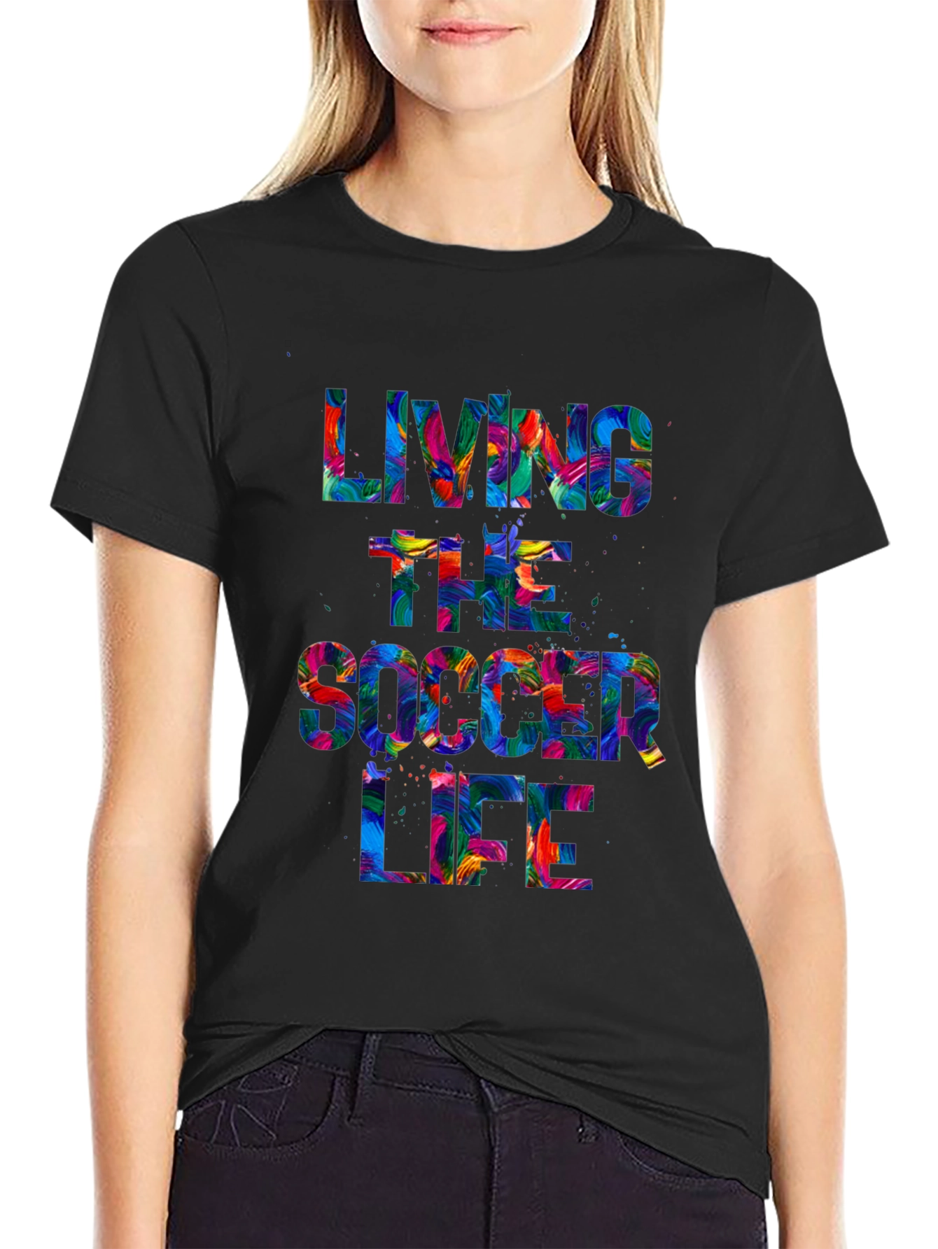Living the Soccer Life Graphic Tee