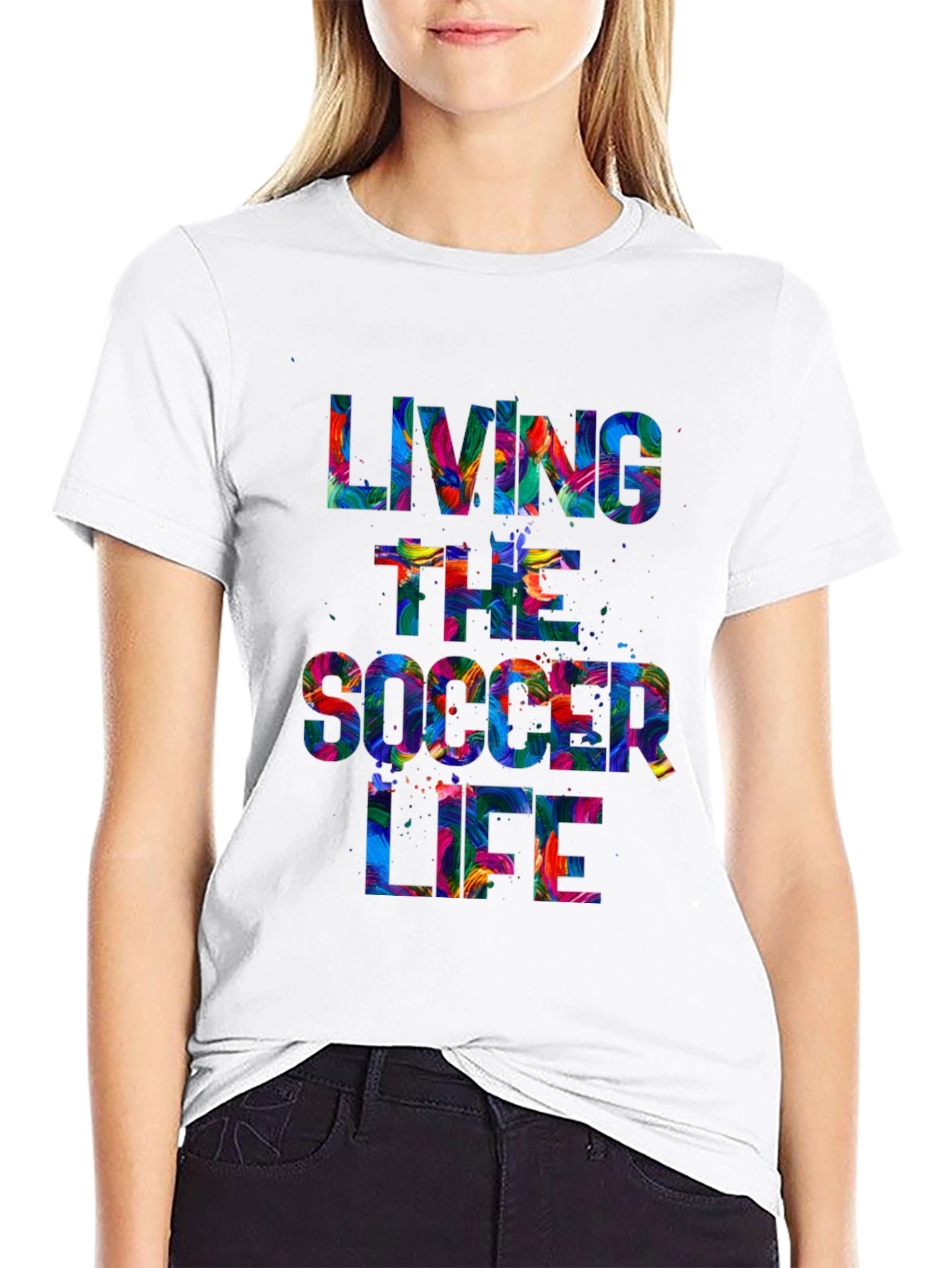 Living the Soccer Life Graphic Tee