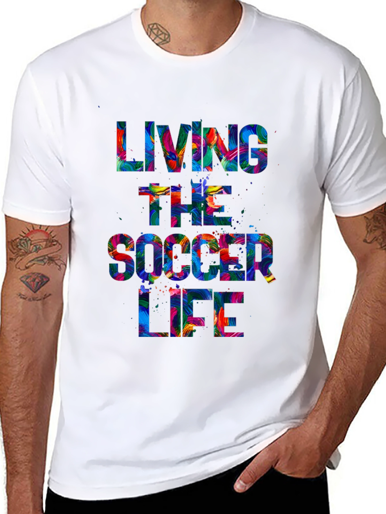 Living the Soccer Life Graphic Tee