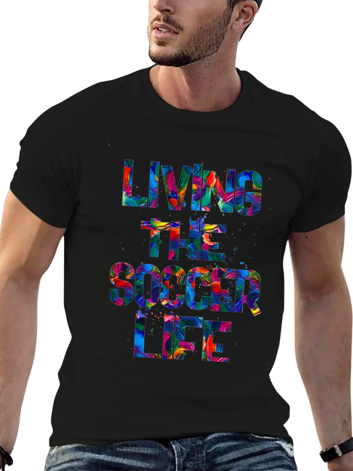 Living the Soccer Life Graphic Tee