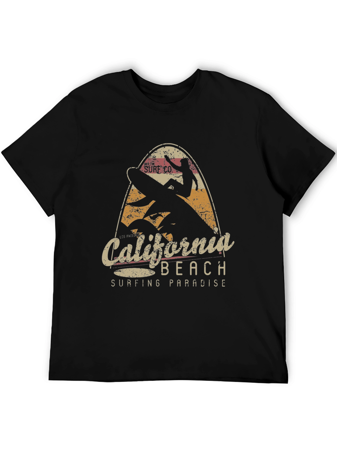 California Beach Surfing Paradise Graphic Tee