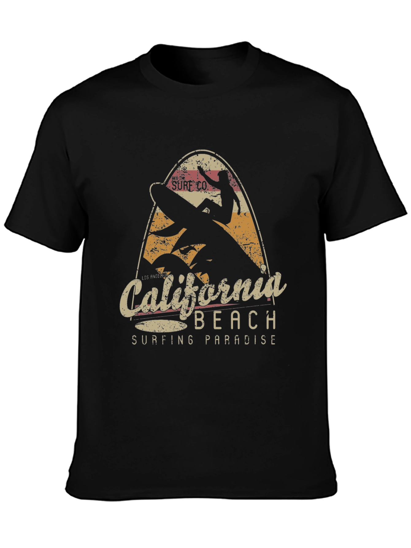 California Beach Surfing Paradise Graphic Tee