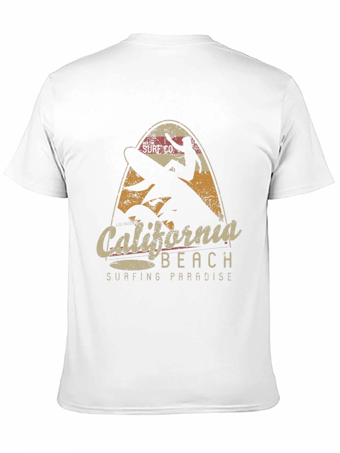 California Beach Surfing Paradise Graphic Tee