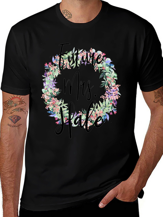 Future Mrs. Floral Wreath T-Shirt