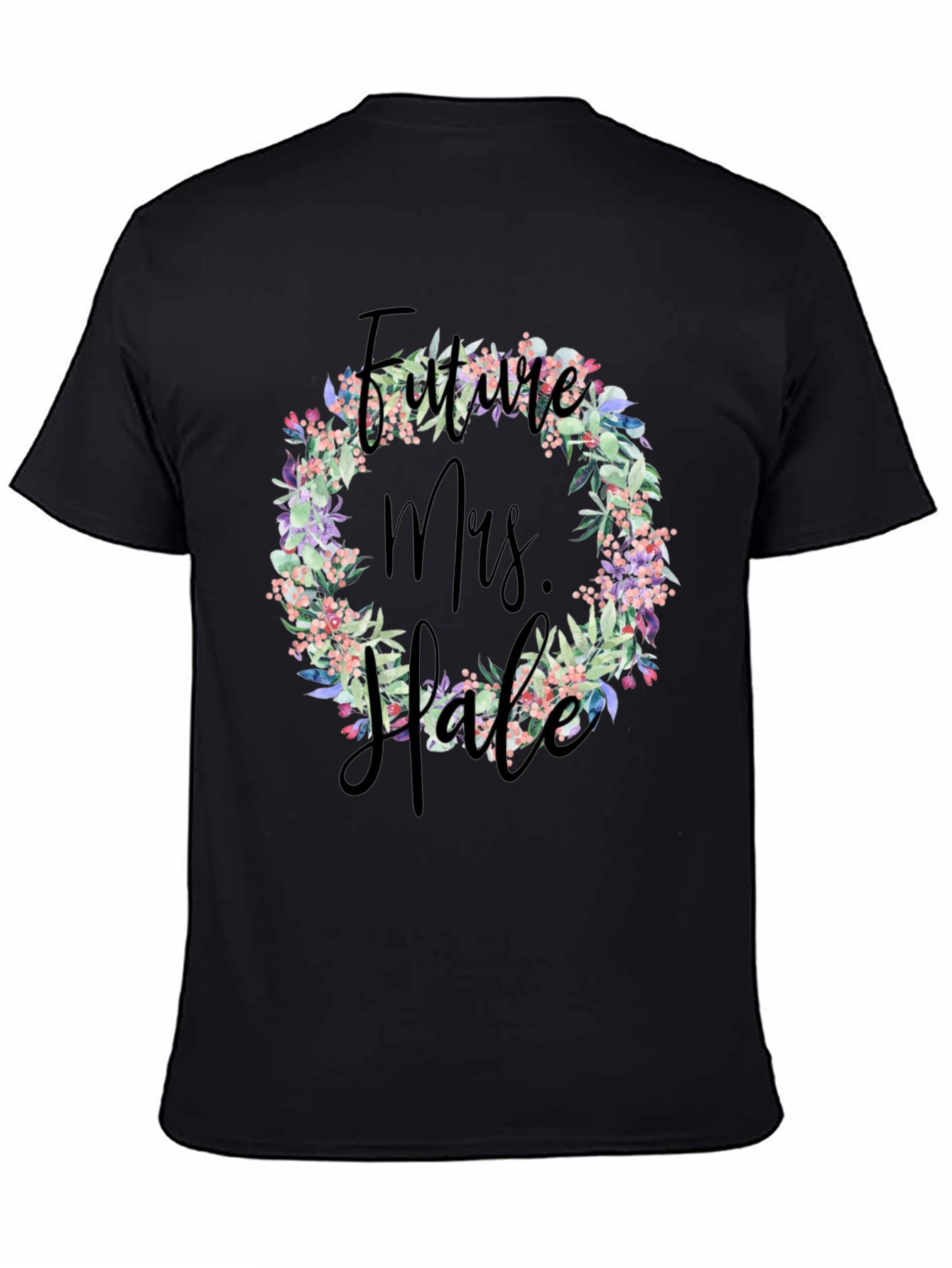Future Mrs. Floral Wreath T-Shirt
