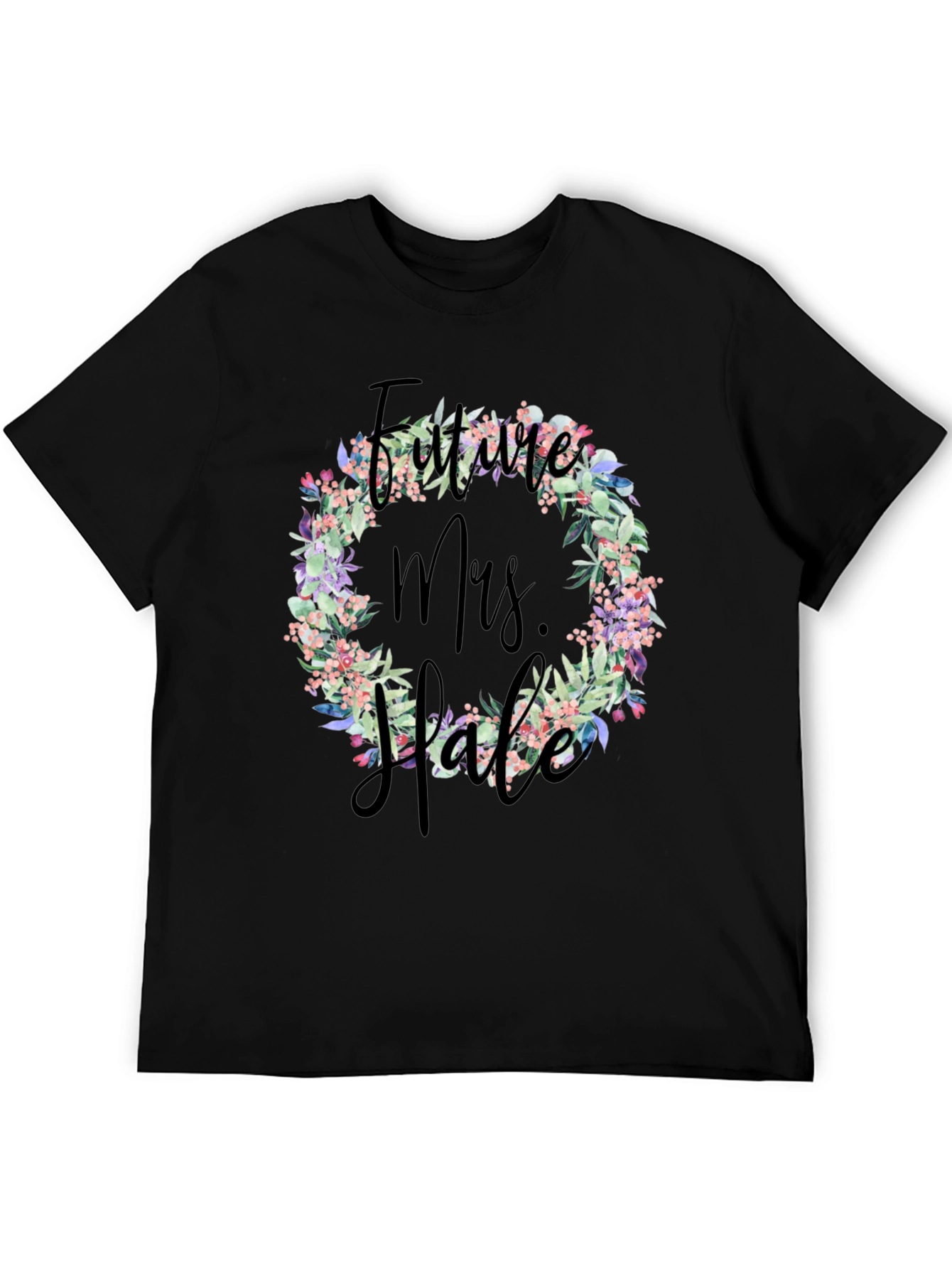 Future Mrs. Floral Wreath T-Shirt