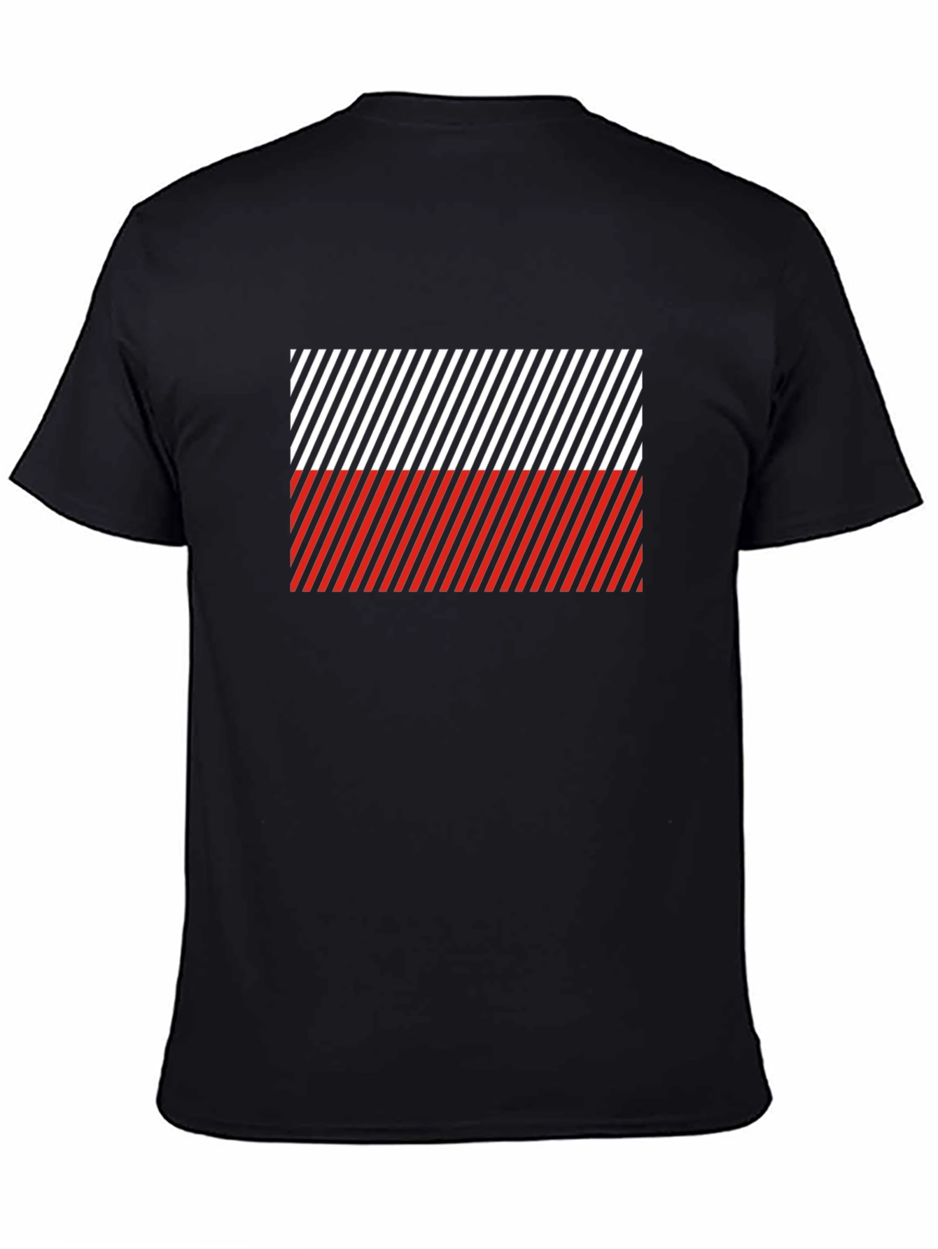 Striped Poland Flag T-Shirt