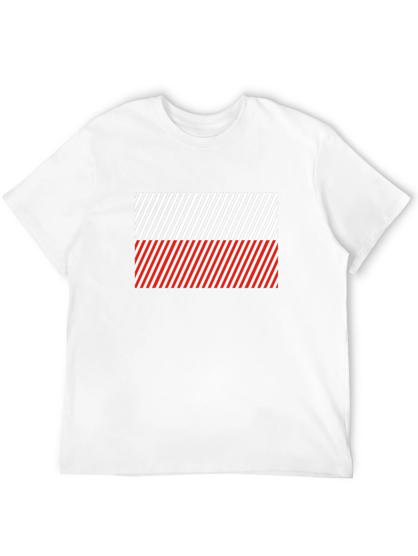 Striped Poland Flag T-Shirt