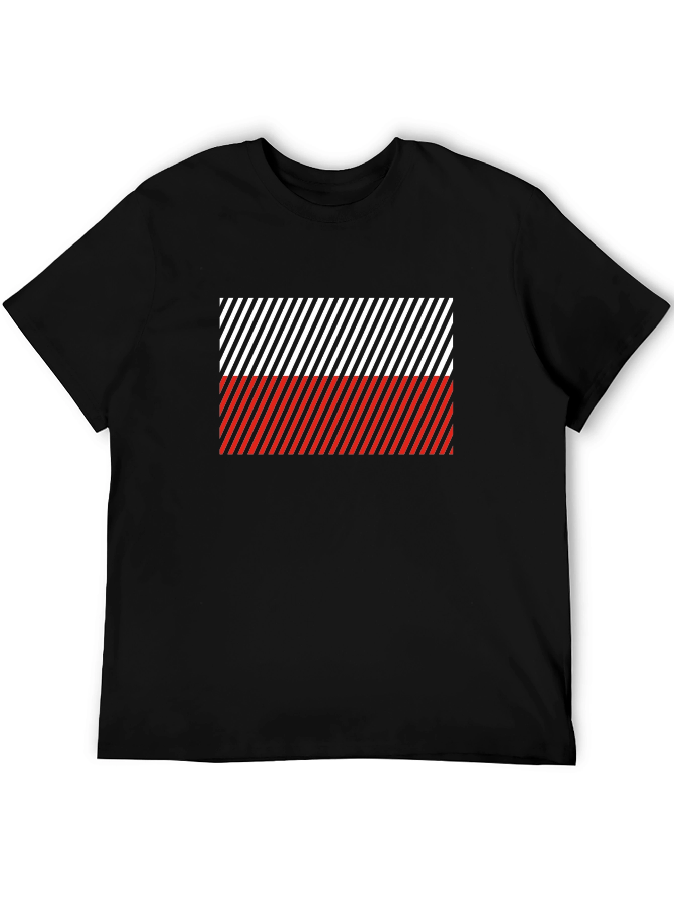 Striped Poland Flag T-Shirt