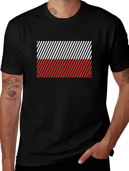 Striped Poland Flag T-Shirt