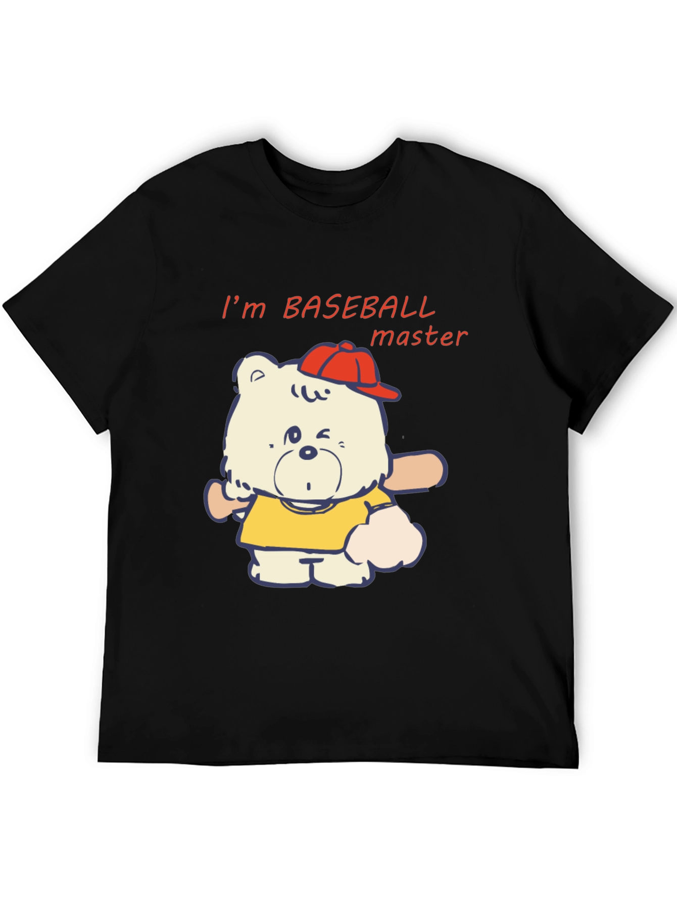 Baseball Bear T-Shirt - Cartoon Graphic Tee