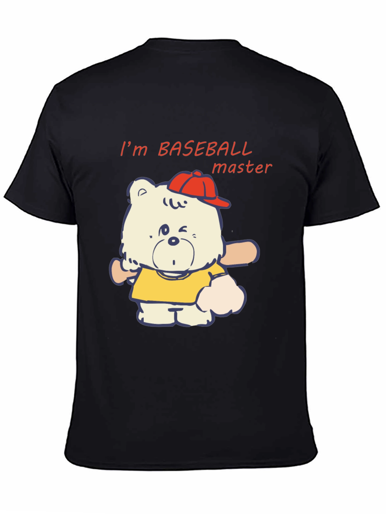 Baseball Bear T-Shirt - Cartoon Graphic Tee