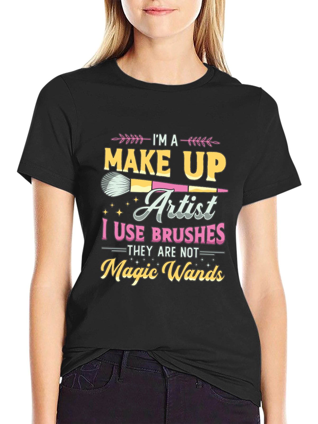 Makeup Artist Brush Graphic Tee