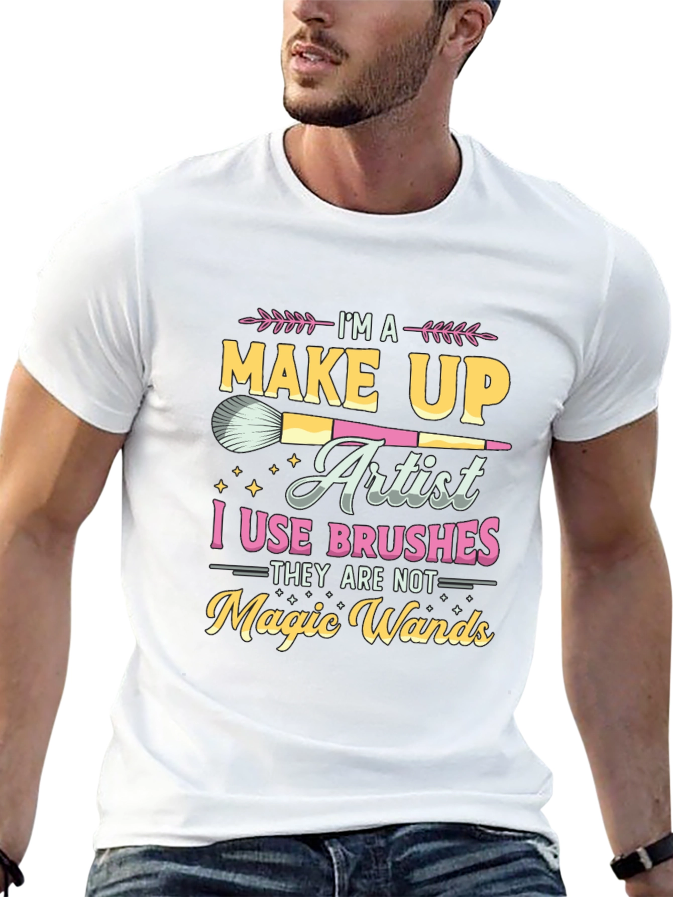 Makeup Artist Brush Graphic Tee