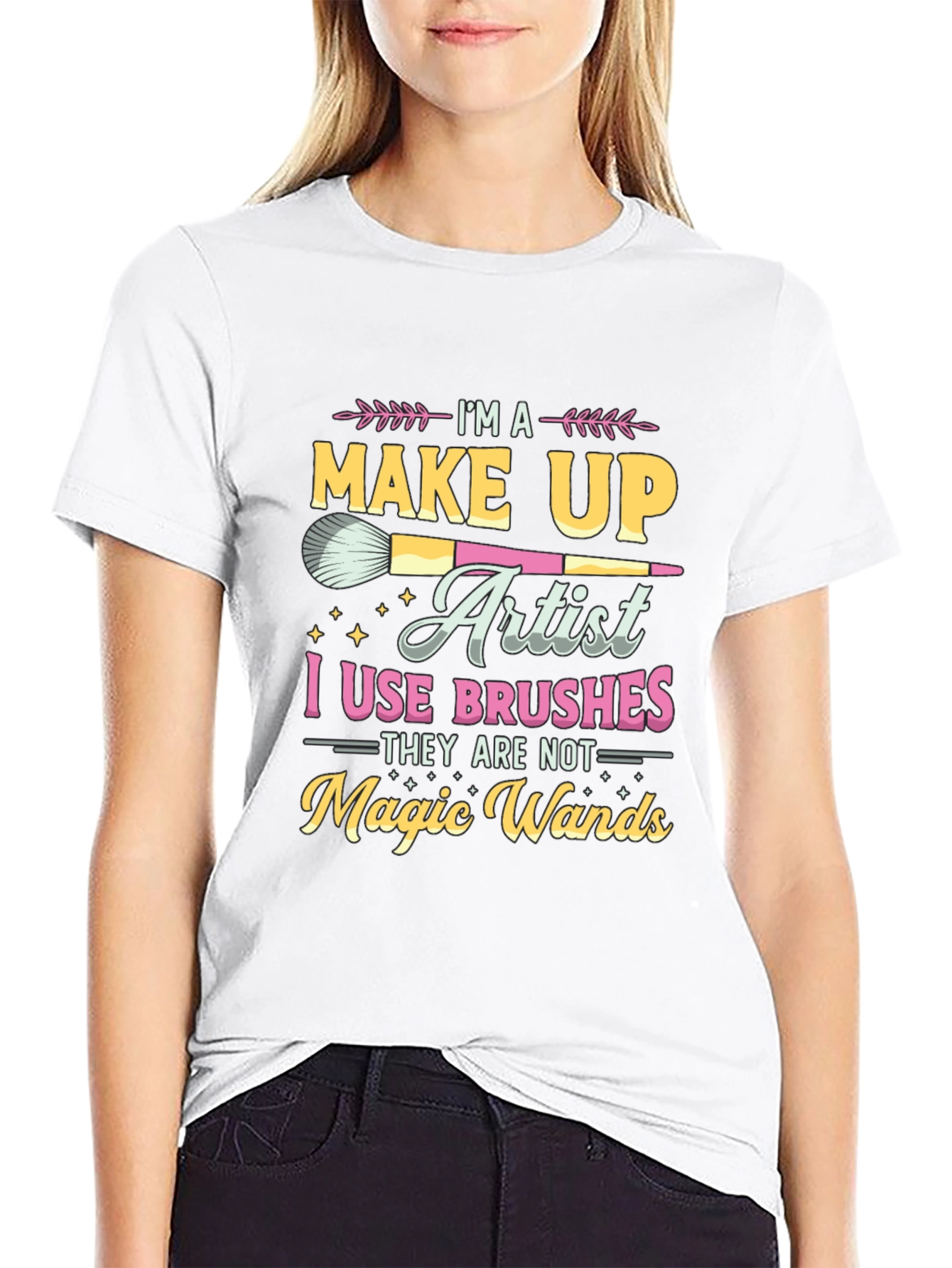 Makeup Artist Brush Graphic Tee