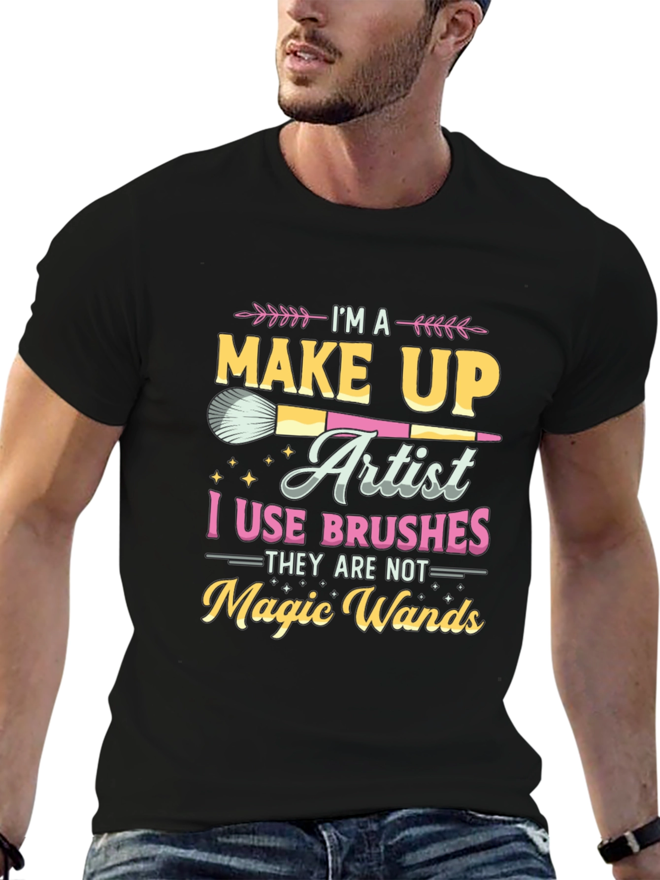 Makeup Artist Brush Graphic Tee
