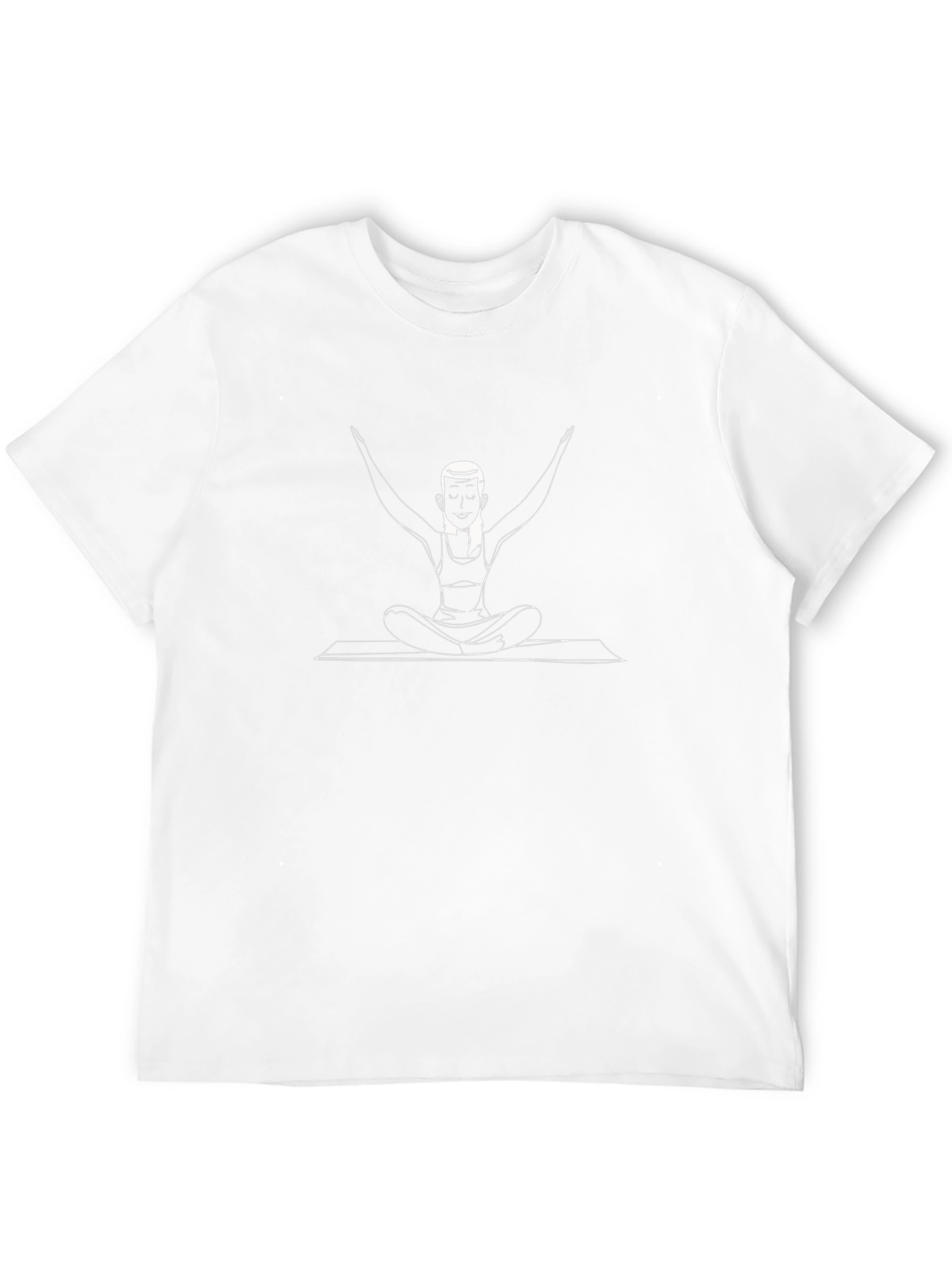 Yoga Pose Graphic Black T-Shirt