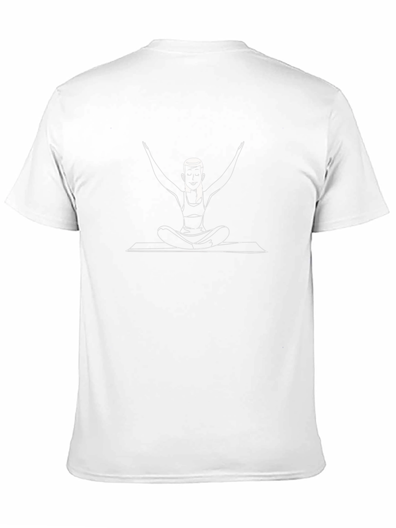 Yoga Pose Graphic Black T-Shirt