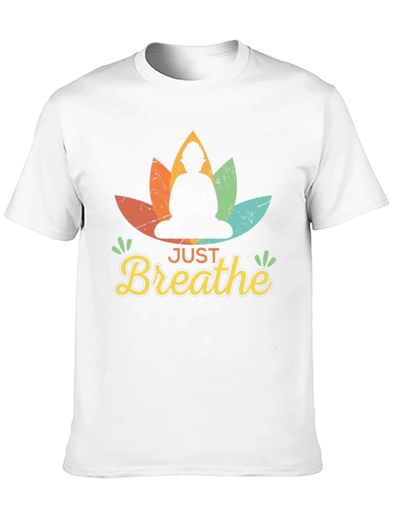 Just Breathe Buddha Graphic Tee