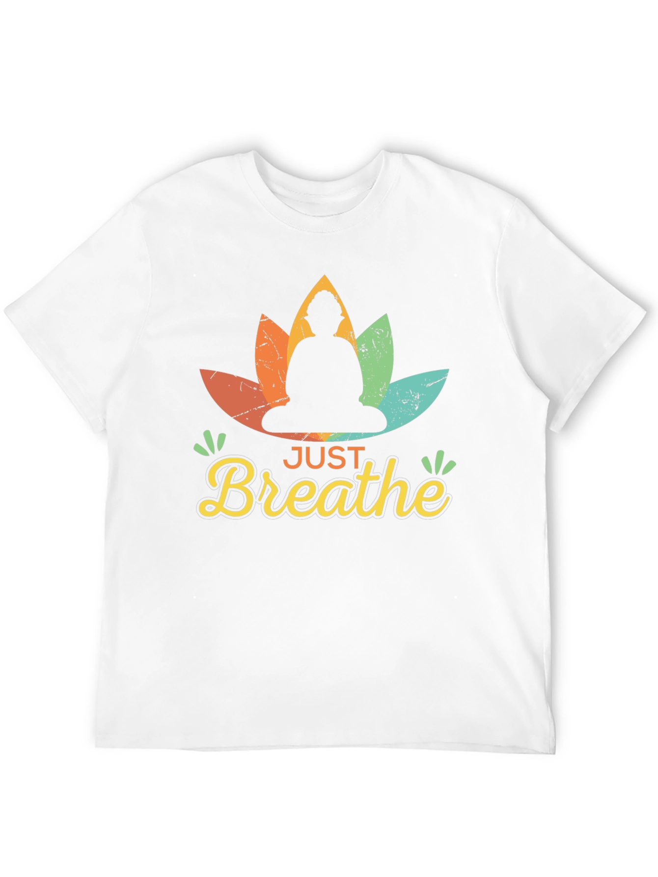 Just Breathe Buddha Graphic Tee