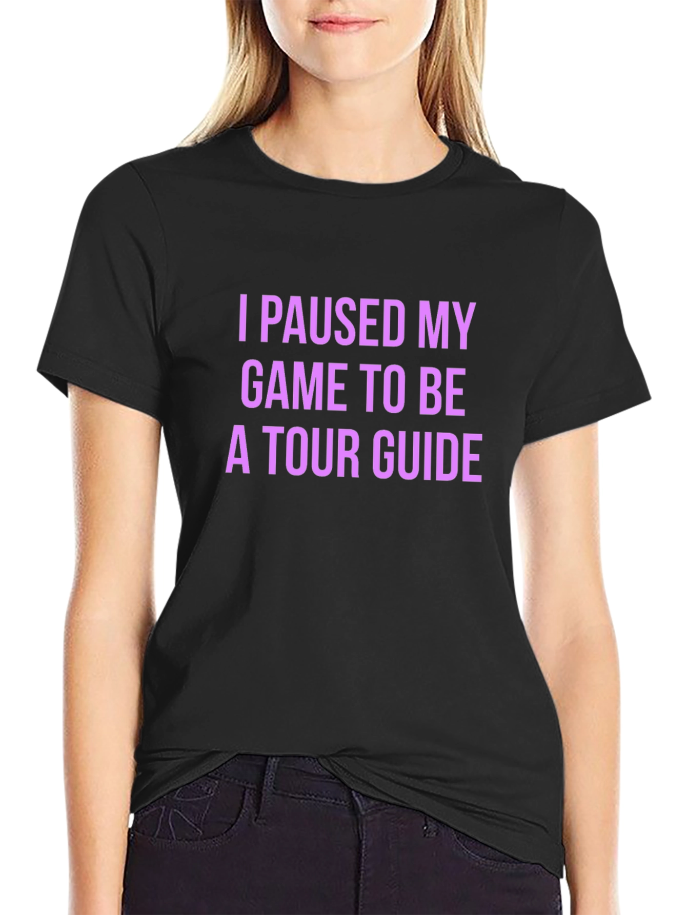 Gamer Tour Guide Black T-Shirt