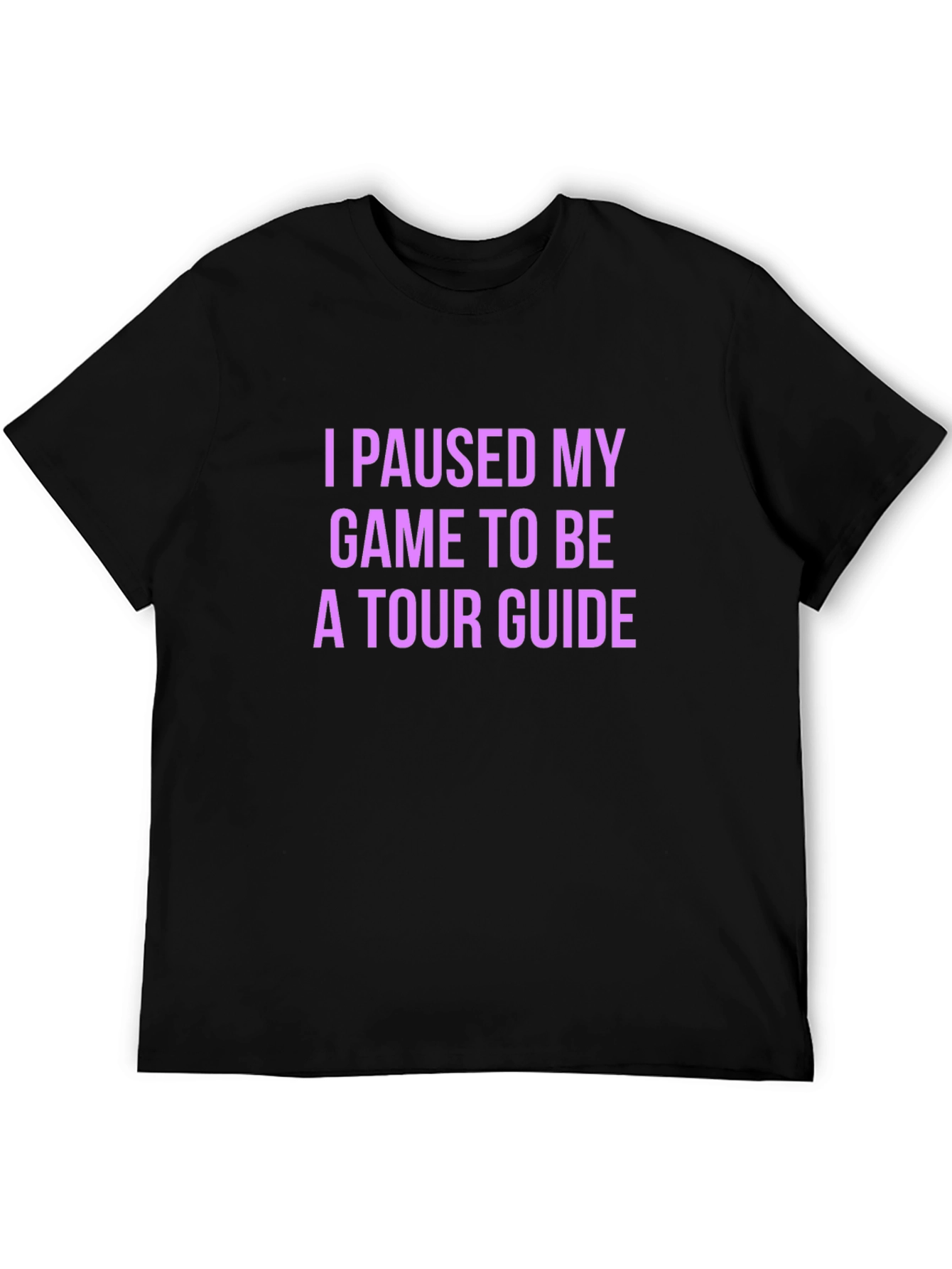 Gamer Tour Guide Black T-Shirt